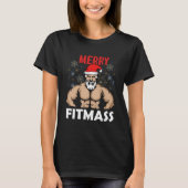 Merry Fitmas Santa Training Apparel T-shirt (Voorkant)