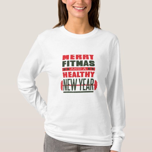 Merry fitmas t-shirt (Voorkant)