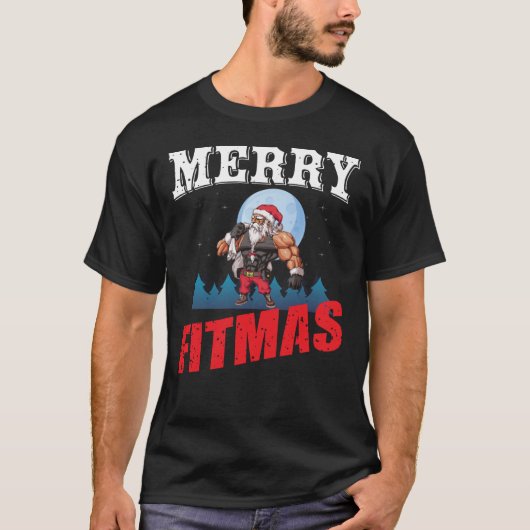 merry fitmas t-shirt (Voorkant)