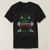 Merry Fitmas Ugly Kerstmis T-shirt (Design voorkant)
