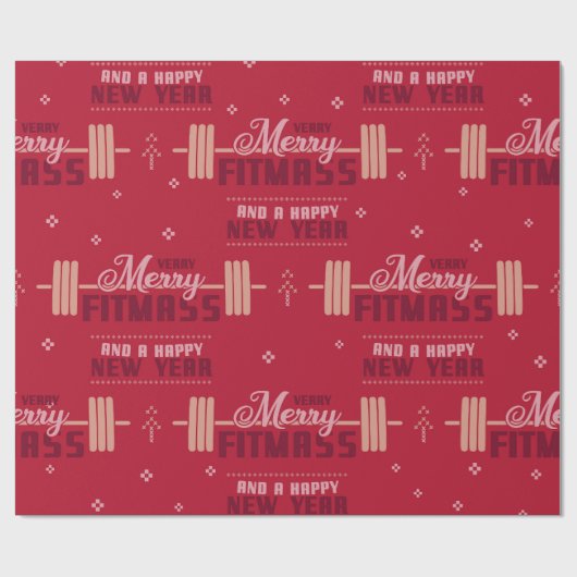 Merry Fitmass Cadeaupapier (Vlak)