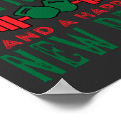 Merry Fitness And A Happy New Rear Fun Workout Poster (Hoek)