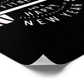 Merry Fitness And A Happy New Rear Funny Gym  Poster (Hoek)