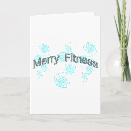 Merry Fitness Feestdagen Kaart (Voorkant)