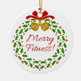 Merry Fitness - Gepersonaliseerd Circle Ornament