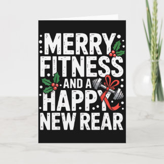 Merry Fitness Happy New Rear Workout Fitmas Christ Kaart