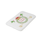 Merry Fitness Kerstmis met grote bath Mat (Gekanteld)