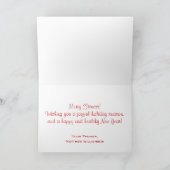 Merry Fitness Krans Kerstvakantie Kaart (Binnen)