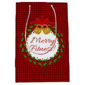 Merry Fitness met rode tas Medium Cadeauzakje (Voorkant)