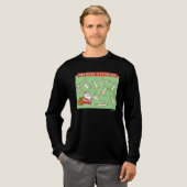 Merry Fitness oefening render door Sandra Boynton Tri-Blend Shirt (Voorkant)