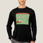 Merry Fitness oefening render door Sandra Boynton Tri-Blend Shirt (Voorkant volledig)