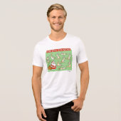 Merry Fitness oefening render door Sandra Boynton Tri-Blend Shirt (Voorkant volledig)