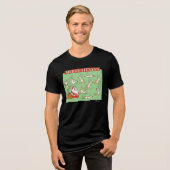 Merry Fitness oefening render door Sandra Boynton Tri-Blend Shirt (Voorkant volledig)