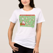 Merry Fitness oefening render door Sandra Boynton Tri-Blend Shirt (Voorkant)