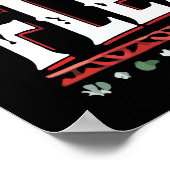 Merry Flexmas - Snowman Flexing Christmas Gym Poster (Hoek)