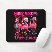 Merry Flocking Christmas Flamingo Drink Pjs Xmas M Muismat (Met muis)