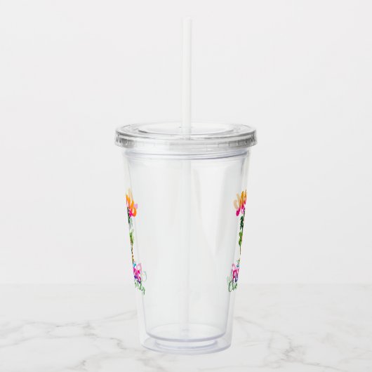 Merry Flocking Christmas | Kerst in juli Acryl Drinkbeker (Rechts)