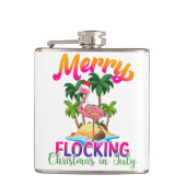 Merry Flocking Christmas | Kerst in juli Heupfles (Voorkant)