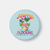 Merry Flocking Christmas | Kerst in juli Magneet (Voorkant)