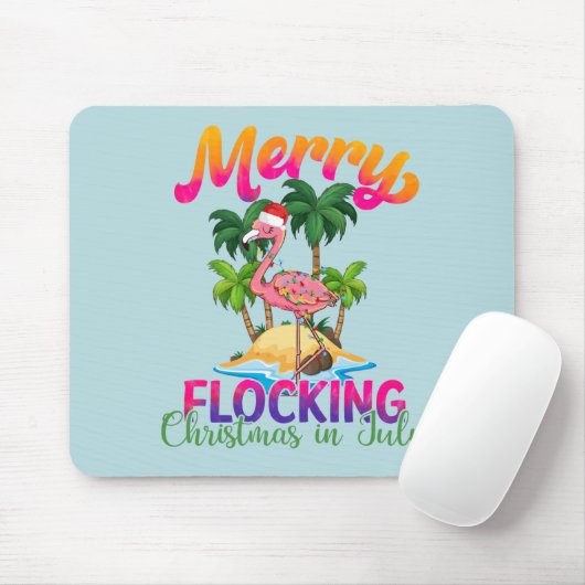 Merry Flocking Christmas | Kerst in juli Muismat (Met muis)