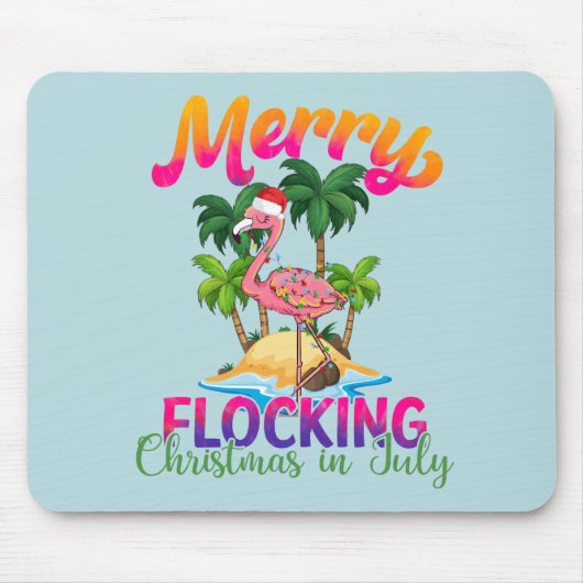 Merry Flocking Christmas | Kerst in juli Muismat (Voorkant)