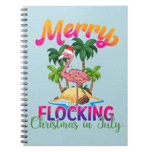 Merry Flocking Christmas   Kerst in juli Notitieboek