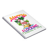 Merry Flocking Christmas | Kerst in juli Notitieboek (Rechterzijde)