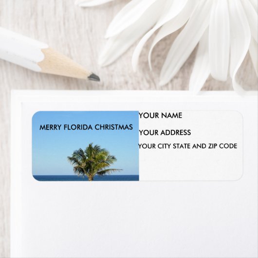 MERRY FLORIDA CHRISTMAS LABEL (Insitu)