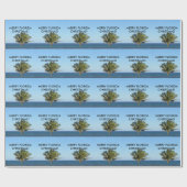 MERRY FLORIDA KERSTINPAKPAPIER CADEAUPAPIER (Vlak)