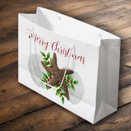 Merry Florida KerstStarfish Sand Dollars Groot Cadeauzakje