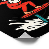 Merry Foilmas Santa Claus Hydrofoiling Christmas D Poster (Hoek)