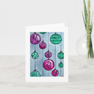 Merry Folded Holiday-kaart Kaart