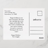 Merry Folie Feestdagen Briefkaart (Achterkant)