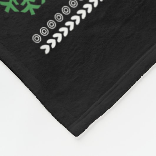 Merry Foring Christmas Funny Raunchy Curse Word Ho Fleece Deken (Hoek)