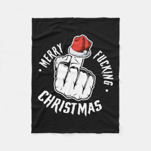 Merry Foring Kerst Ongepaste Mannen Volwassen Fun Fleece Deken
