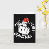 Merry Foring Kerst Ongepaste Mannen Volwassen Fun Kaart (Gele Bloem)