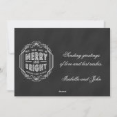 MERRY FOTO HOLIDAY CARD | CHALKBOARD FEESTDAGENKAART (Achterkant)