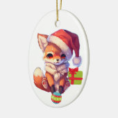 Merry Fox Kinder keramische keramiek Keramisch Ornament (Links)