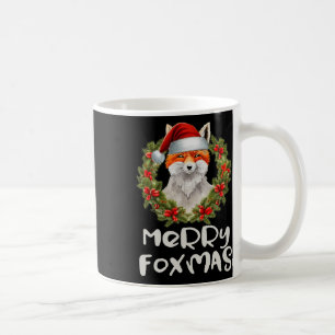 Merry Foxmas Xmas Schattige Santa Fox Christmas Koffiemok
