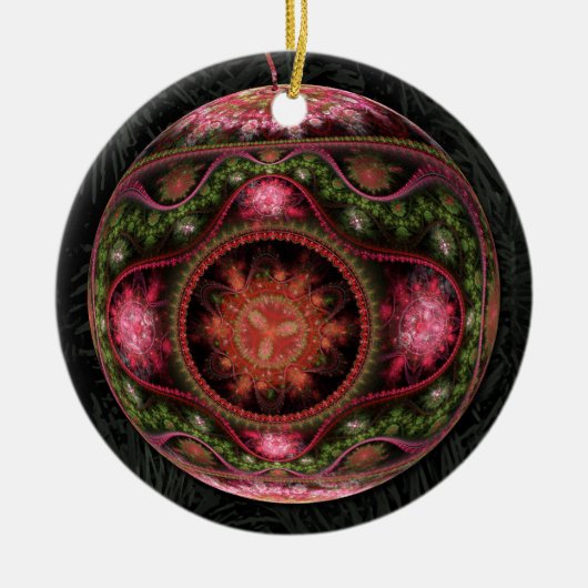 Merry Fractal Art Ornament (Voorkant)