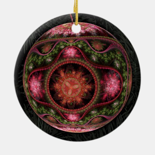 Merry Fractal Art Ornament (Achterkant)