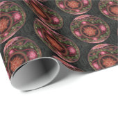 Merry Fractal Art Ornament Cadeaupapier (Rol Hoek)