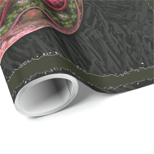 Merry Fractal Art Ornament Cadeaupapier (Rol Hoek)