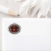 Merry Fractal Art Ornament Etiket (Insitu)