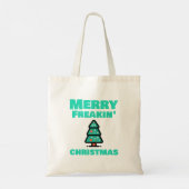 Merry Freakin' Christmas Canvas tas (Achterkant)