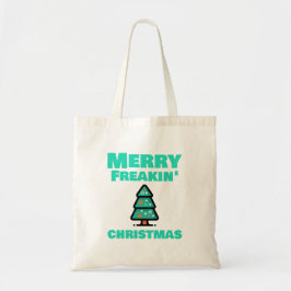 Merry Freakin' Christmas Canvas tas
