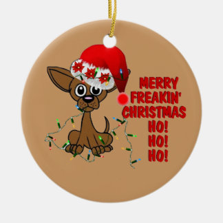 Merry Freakin' kerstbroer Keramisch Ornament