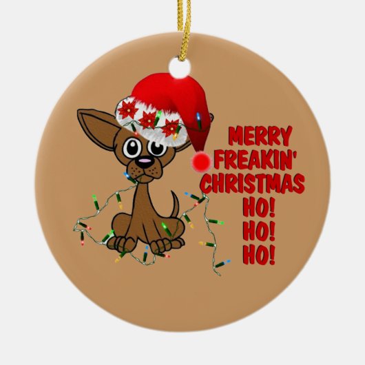 Merry Freakin' kerstbroer Keramisch Ornament (Voorkant)