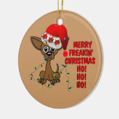 Merry Freakin' kerstbroer Keramisch Ornament (Links)