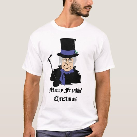 Merry Freakin kerstshirt T-shirt (Voorkant)